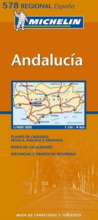 ANDALUCIA MAPA 578 REGIONAL ESC 1:400000 | 9782061009154 | VARIOS AUTORES | Llibreria La Gralla | Llibreria online de Granollers