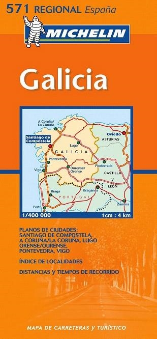 GALICIA MAPA (MICHELIN REGIONAL 571) | 9782061008874 | VARIOS AUTORES | Llibreria La Gralla | Llibreria online de Granollers