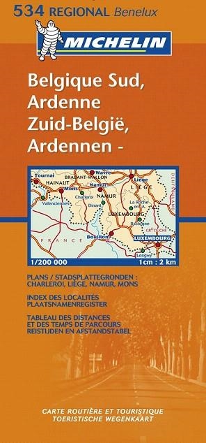 BELGICA SUR ARDENNE MAPA REGIONAL 534 MUCHELIN | 9782067100978 | . | Llibreria La Gralla | Llibreria online de Granollers