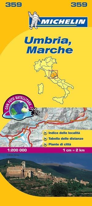 UMBRIA,MARCHE (MAPA 359) | 9782067126688 | Llibreria La Gralla | Librería online de Granollers