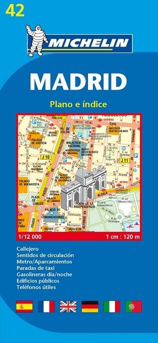 MADRID (MAPA MICHELIN 42) | 9782067127685 | Llibreria La Gralla | Librería online de Granollers