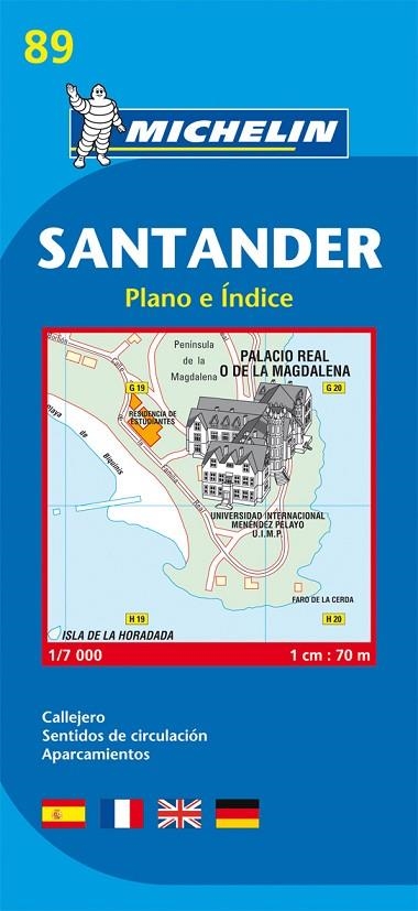 SANTANDER (MAPA MICHELIN 89) | 9782067128019 | Llibreria La Gralla | Llibreria online de Granollers