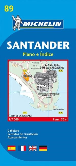 SANTANDER (MAPA MICHELIN 89) | 9782067128019 | Llibreria La Gralla | Librería online de Granollers