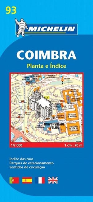 COIMBRA MAPA MICHELIN PLEGAT 19093 | 9782067140806 | VARIOS AUTORES | Llibreria La Gralla | Librería online de Granollers