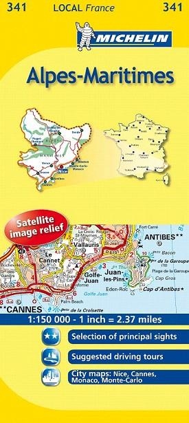 ALPES MARITIMES (MAPA MICHELIN LOCAL FRANÇA 341) | 9782067133952 | VARIOS AUTORES | Llibreria La Gralla | Librería online de Granollers