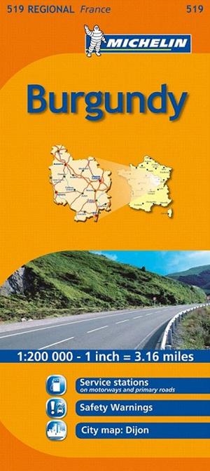 BURGUNDY MAPA REGIONAL 519 MICHELIN | 9782067135277 | VARIOS AUTORES | Llibreria La Gralla | Llibreria online de Granollers
