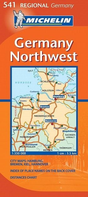 GERMANY NORTHWEST MAPA REGIONAL 541 MICHELIN | 9782067134003 | VARIOS AUTORES | Llibreria La Gralla | Llibreria online de Granollers