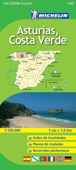 ASTURIAS COSTA VERDE MAPA ZOOM 142 MICHELIN | 9782067140615 | VARIOS AUTORES | Llibreria La Gralla | Llibreria online de Granollers