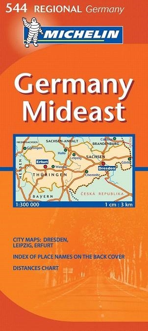 GERMANY MIDEAST MAPA REGIONAL 544 MICHELIN | 9782067134034 | VARIOS AUTORES | Llibreria La Gralla | Llibreria online de Granollers