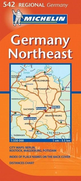 GERMANY NORTHEAST MAPA REGIONAL 542 MICHELIN (ANGLES) | 9782067134010 | VARIOS AUTORES | Llibreria La Gralla | Llibreria online de Granollers