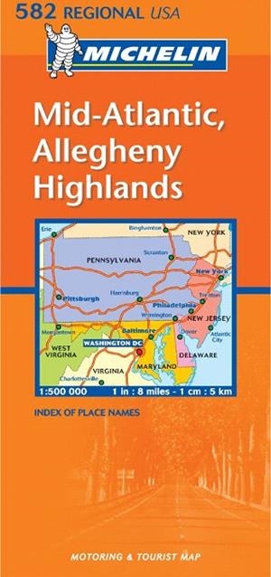 MID ATLANTIC,ALLEGHENY 582 MAPA | 9782067137882 | AAVV | Llibreria La Gralla | Llibreria online de Granollers