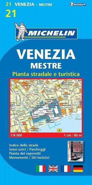 VENECIA PLANO MICHELIN 21 | 9782067156708 | AAVV | Llibreria La Gralla | Llibreria online de Granollers
