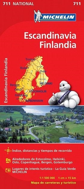 ESCANDINAVIA FINLANDIA MAPA NATIONAL 711 MICHELIN 2012 | 9782067170513 | VARIOS AUTORES | Llibreria La Gralla | Librería online de Granollers