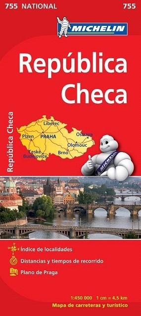 REPÚBLICA CHECA (MAPA 755 NATIONAL) | 9782067172975 | Llibreria La Gralla | Librería online de Granollers