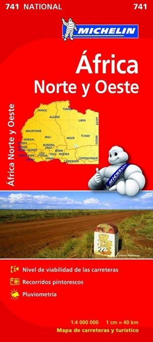 AFRICA NORTE Y OESTE MAPA NATIONAL MICHELIN 741 | 9782067172180 | VARIOS AUTORES | Llibreria La Gralla | Llibreria online de Granollers