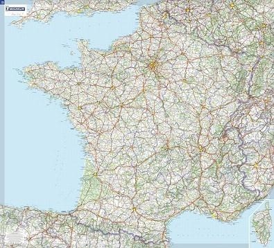 FRANÇA MAPA PLASTIFICAT FRANCE 1M X 1.11M REF. 15721 | 9782067119857 | Llibreria La Gralla | Llibreria online de Granollers