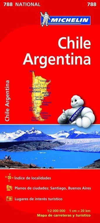 CHILE  ARGENTINA (MAPA NATIONAL 788) | 9782067185630 | Llibreria La Gralla | Librería online de Granollers