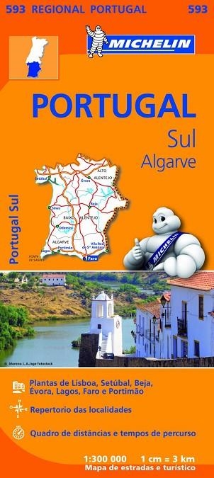 PORTUGAL SUR ALGARVE MAPA REGIONAL MICHELIN 593 (2013) | 9782067184770 | VARIOS AUTORES | Llibreria La Gralla | Librería online de Granollers