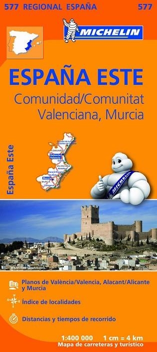 ESPAÑA ESTE MAPA REGIONAL MICHELIN 577 (2013) | 9782067184404 | VARIOS AUTORES | Llibreria La Gralla | Librería online de Granollers