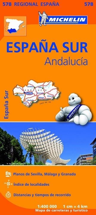 ANDALUCÍA (MAPA REGIONAL 578) | 9782067184459 | Llibreria La Gralla | Librería online de Granollers