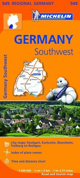 GERMANY SOUTHWEST MAPA REGIONAL MICHELIN 545 (2013) | 9782067183667 | VARIOS AUTORES | Llibreria La Gralla | Librería online de Granollers
