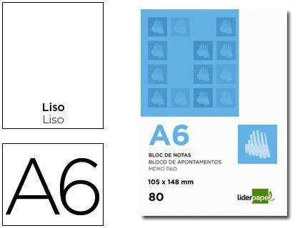BLOC NOTES A6 LLIS LIDERPAPEL | 8423473033221 | LID03322 | Llibreria La Gralla | Librería online de Granollers