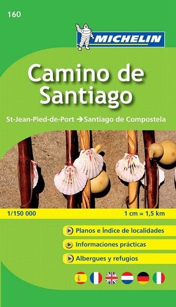 CAMINO DE SANTIAGO (MAPA 160 1/150000) | 9782067148055 | VARIOS AUTORES | Llibreria La Gralla | Llibreria online de Granollers