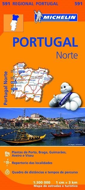 PORTUGAL NORTE MAPA REGIONAL MICHELIN 591 (2013) | 9782067184732 | VARIOS AUTORES | Llibreria La Gralla | Llibreria online de Granollers