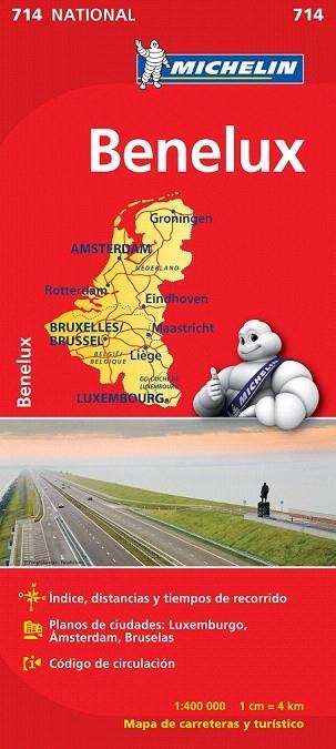 BENELUX MAPA NATIONAL 714 MICHELIN 2012 | 9782067170582 | VARIOS AUTORES | Llibreria La Gralla | Librería online de Granollers