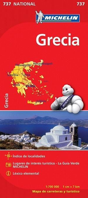GRECIA MAPA NATIONAL 737 MICHELIN 2012 | 9782067172043 | VARIOS AUTORES | Llibreria La Gralla | Llibreria online de Granollers