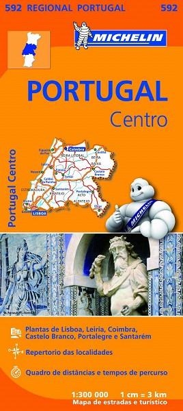 PORTUGAL CENTRO MAPA REGIONAL MICHELIN PORTUGAL 592 (2013) | 9782067184756 | VARIOS AUTORES | Llibreria La Gralla | Librería online de Granollers