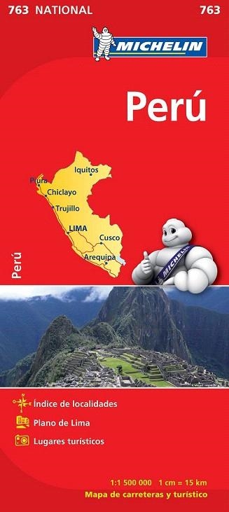 PERÚ (MAPA NATIONAL 763) | 9782067173446 | Llibreria La Gralla | Librería online de Granollers