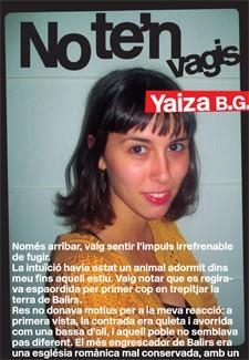 NO TE'N VAGIS | 9788424646196 | B.G., YAIZA | Llibreria La Gralla | Librería online de Granollers