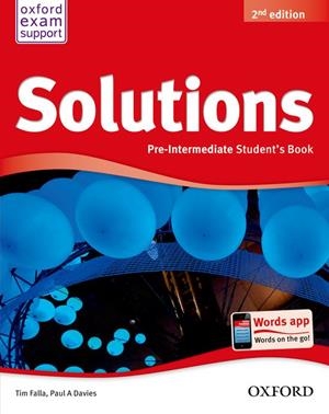 SOLUTIONS PRE-INTERMEDIATE (2ND EDITION) STUDENT'S BOOK | 9780194552875 | Llibreria La Gralla | Llibreria online de Granollers