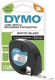 CINTA DYMO LETRATAG PLÁSTIC BLANC 12MM | DYM91201 | Llibreria La Gralla | Librería online de Granollers