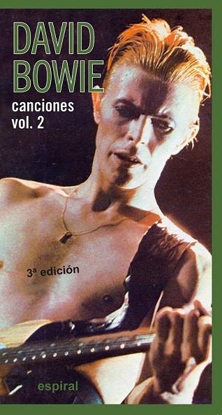 CANCIONES DE DAVID BOWIE, VOL. II  | 9788424504922 | Llibreria La Gralla | Llibreria online de Granollers