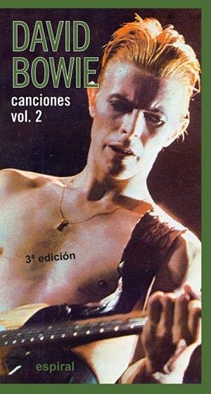 CANCIONES DE DAVID BOWIE, VOL. II  | 9788424504922 | Llibreria La Gralla | Llibreria online de Granollers