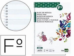 LLIBRETA MUSICA FOLI LIDERPAPEL | 8423473225510 | LID22551 | Llibreria La Gralla | Llibreria online de Granollers