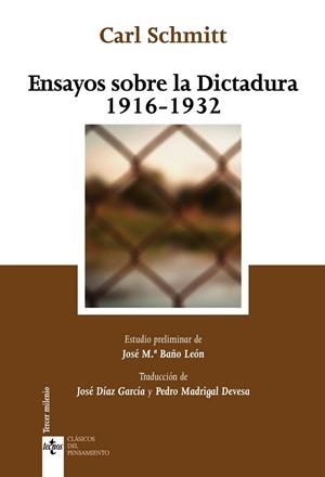 ENSAYOS SOBRE LA DICTADURA 1916-1932 | 9788430958597 | SCHMITT, CARL | Llibreria La Gralla | Llibreria online de Granollers