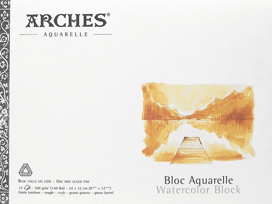 BLOC AQUAREL.LA ARCHES 24X32 300 G. GRA GRUIXUT | 3148951770065 | CNS177006 | Llibreria La Gralla | Librería online de Granollers