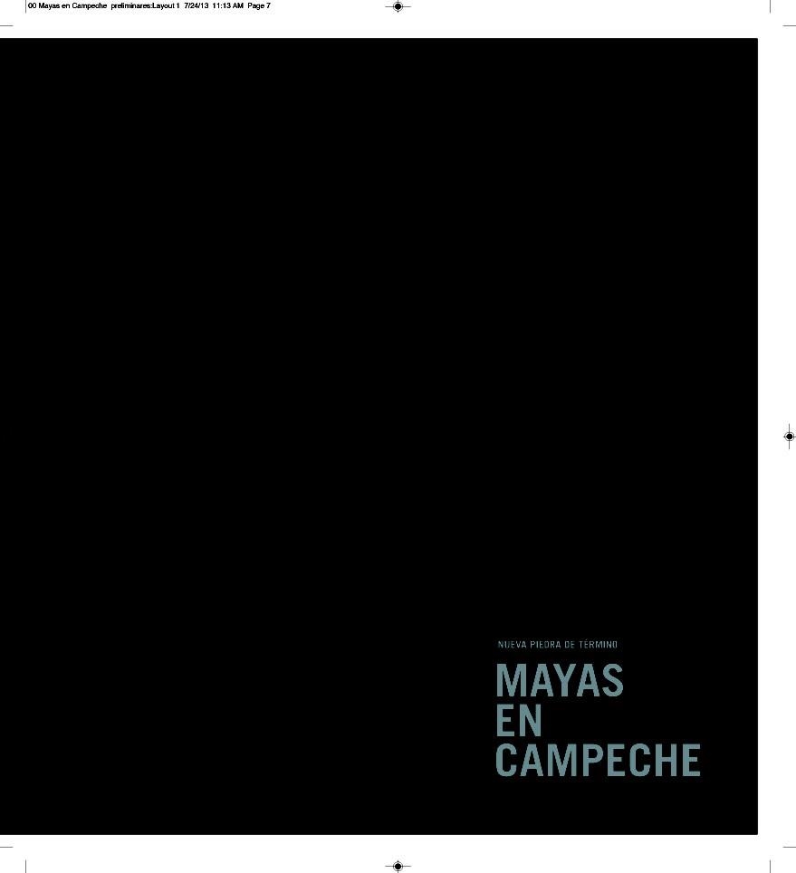 MAYAS EN CAMPECHE.NUEVA PIEDRA DE TÉRMINO | 9788415832379 | Llibreria La Gralla | Librería online de Granollers