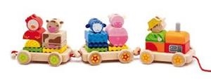 JOGUINA DIDACTICA DJECO TREN GRANJA FUSTA | 3070900063143 | DJEDJ06314 | Llibreria La Gralla | Llibreria online de Granollers