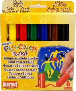 TEMPERA SOLIDA PLAYCOLOR POCKET 6 UNITATS | 8414213105117 | INS10521 | Llibreria La Gralla | Llibreria online de Granollers