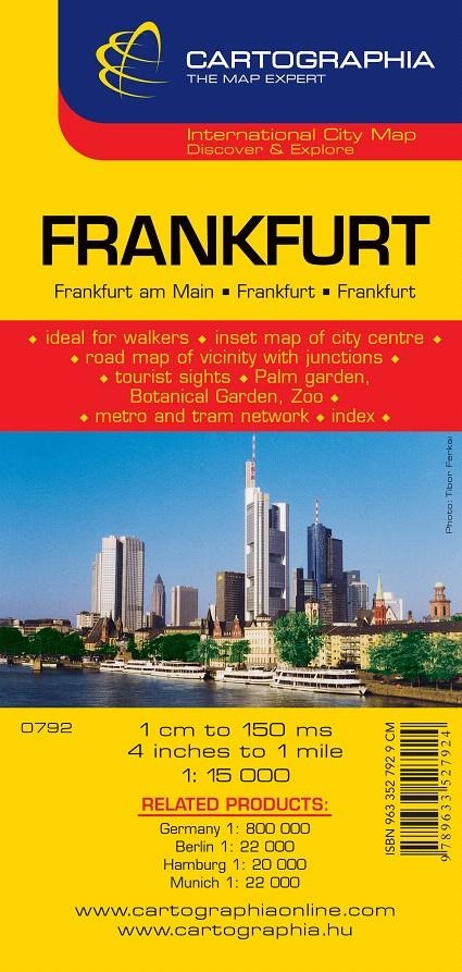 FRANKFURT MAPA CARTOGRAPHIA | 9789633527924 | VARIOS AUTORES | Llibreria La Gralla | Librería online de Granollers