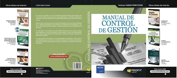 MANUAL DE CONTROL DE GESTION | 9788496998094 | COMISIÓN DE CONTABILIDAD DE GESTIÓN DE ACCID | Llibreria La Gralla | Librería online de Granollers