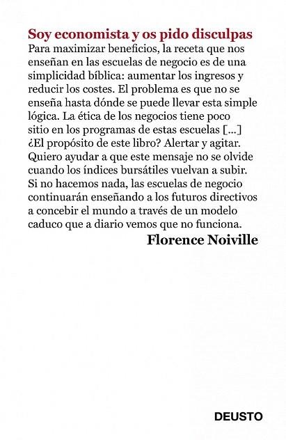 SOY ECONOMISTA Y OS PIDO DISCULPAS | 9788423428434 | NOIVILLE, FLORENCE | Llibreria La Gralla | Llibreria online de Granollers