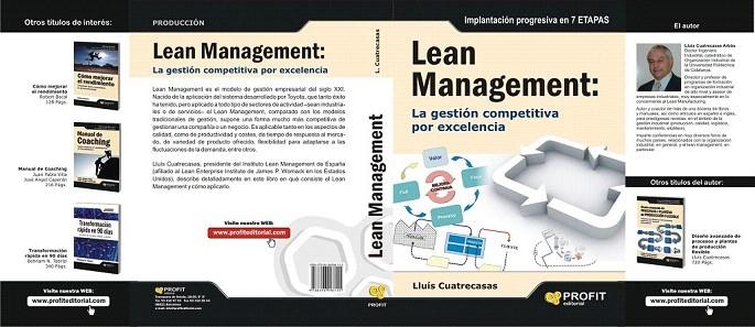 LEAN MANAGEMENT | 9788496998155 | CUATRECASAS, LLUÍS | Llibreria La Gralla | Librería online de Granollers