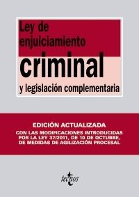 LEY DE ENJUICIAMIENTO CRIMINAL (2012) | 9788430954650 | Llibreria La Gralla | Librería online de Granollers