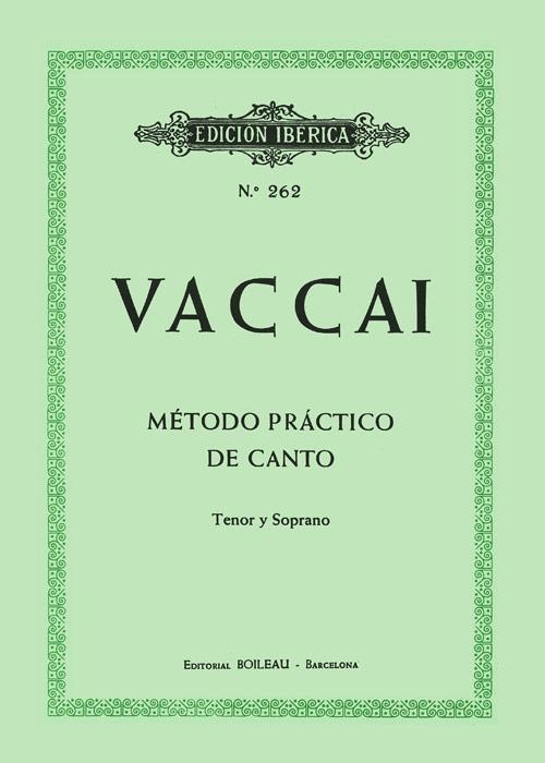 VACCAI METODO PRACTICO DE CANTO TENOR Y SOPRANO | 9788480205818 | Llibreria La Gralla | Llibreria online de Granollers