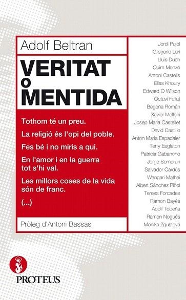 VERITAT O MENTIDA | 9788415047438 | BELTRAN, ADOLF | Llibreria La Gralla | Librería online de Granollers